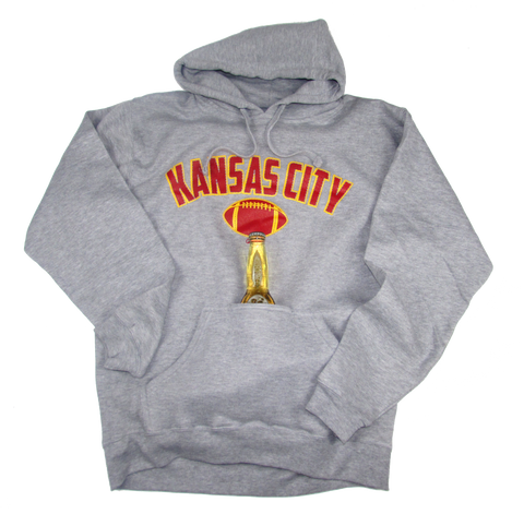 Kansas City Bev. Pocket Hoodie Grey