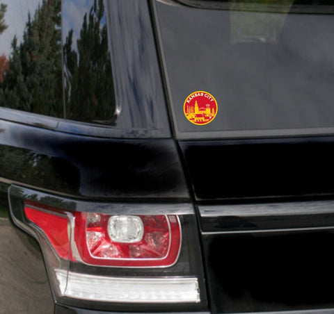 *z STICKER - KC SKYLINE RED