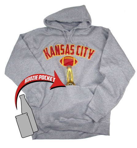 Kansas City Bev. Pocket Hoodie Grey