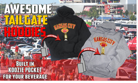 Kansas City Bev. Pocket Hoodie Grey