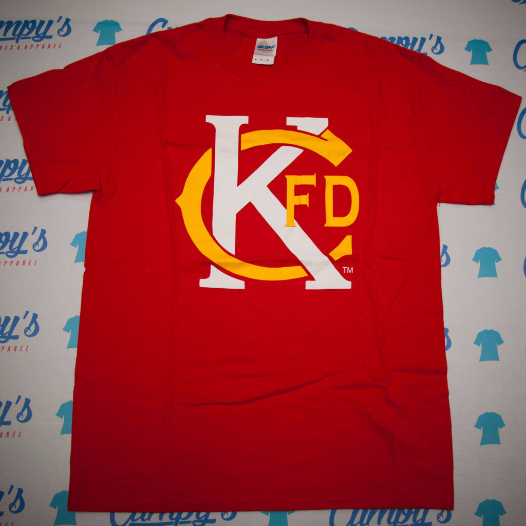KCFD Tribute Shirts in Kansas City Chiefs colors
